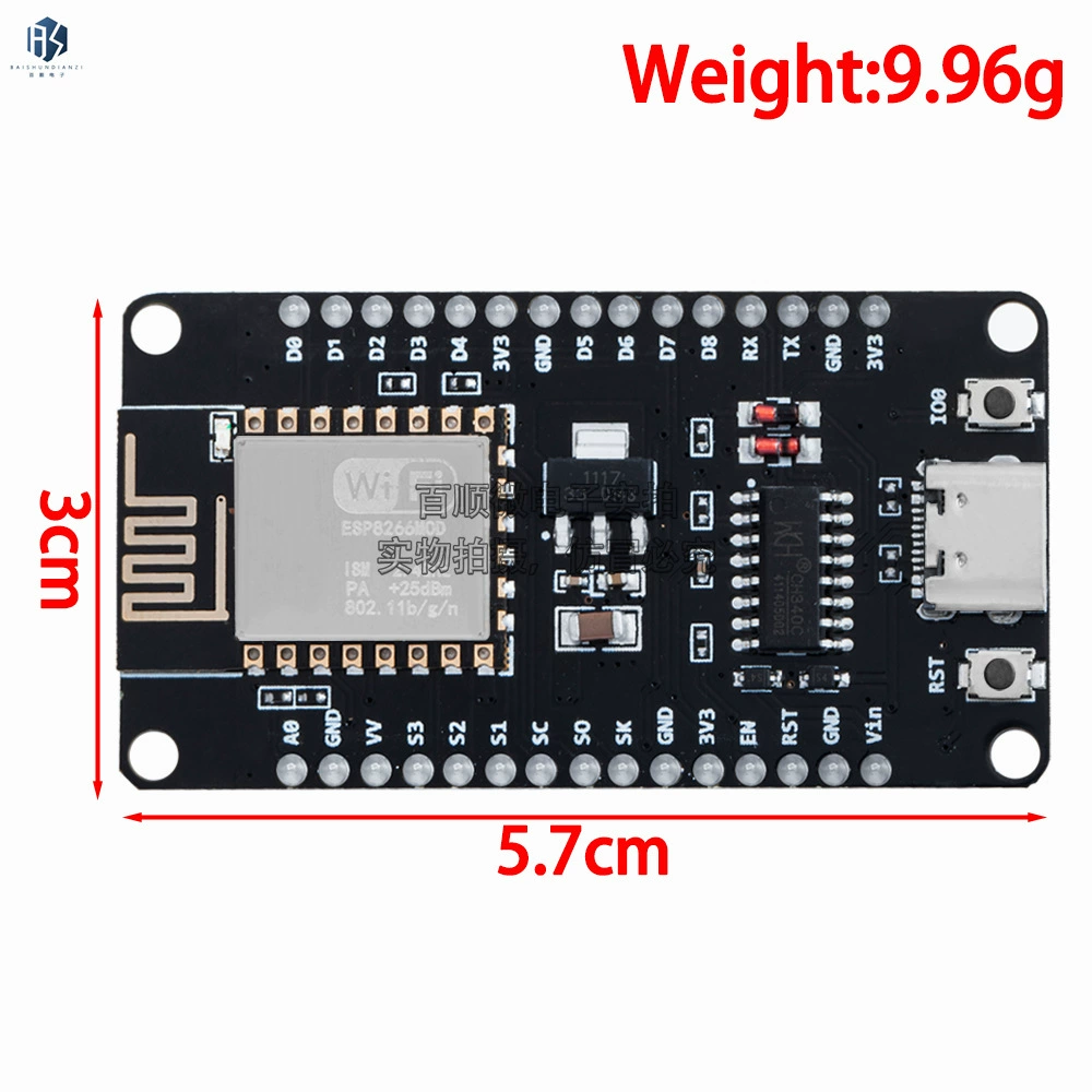 ESP8266 последовательный Wi‑Fi модуль NodeMCU Lua WiFi v3, модуль для IoT разработки CH340