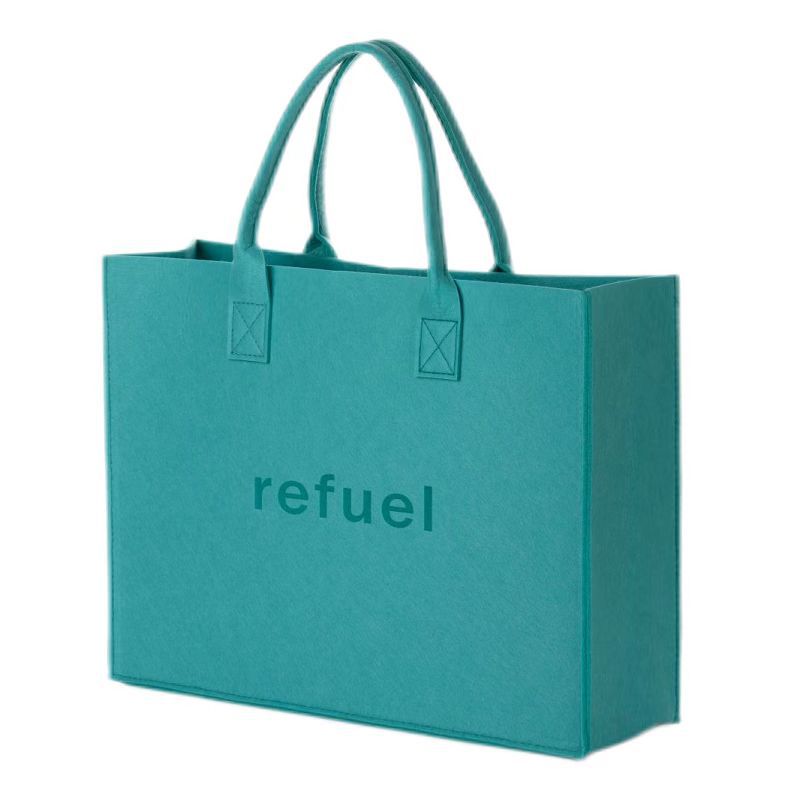 Nuevo bolso de fieltro simple carta fieltro totalizador regalo bolsa de compras