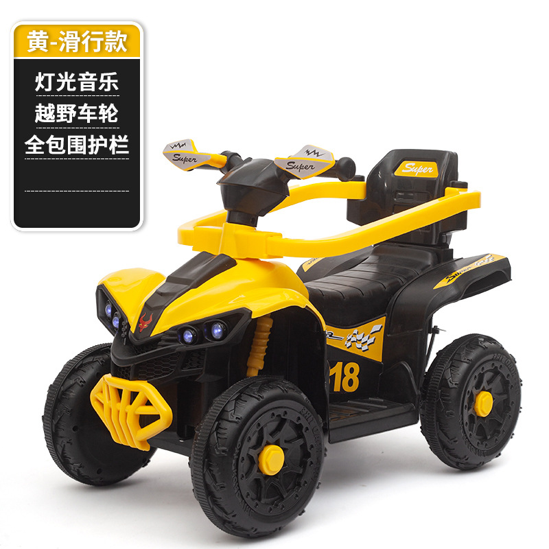 Coche de juguete eléctrico para niños, tobogán todoterreno, asiento para niños, control remoto recargable, doble tracción, todoterreno, cuatro ruedas al por mayor