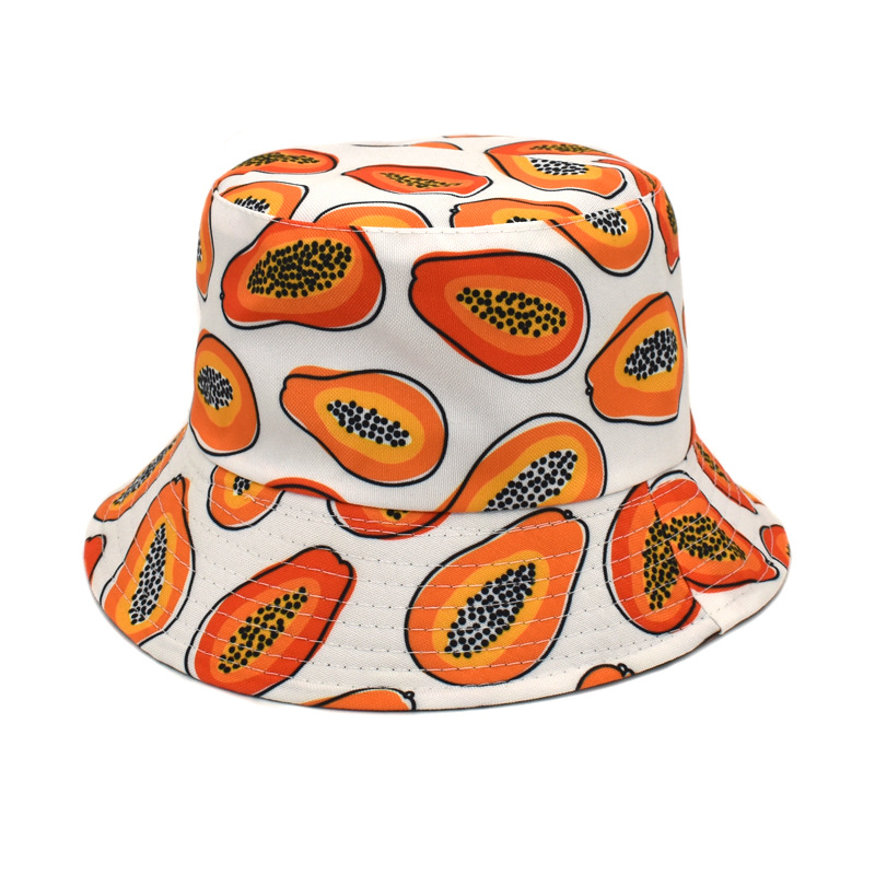 Unisex Lässig Frucht Flache Traufen Bucket Hat display picture 3