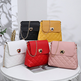 Cross-border bag women's wholesale handbags2023 new texture chain bag embroidered bag women's bucket bag messenger bag