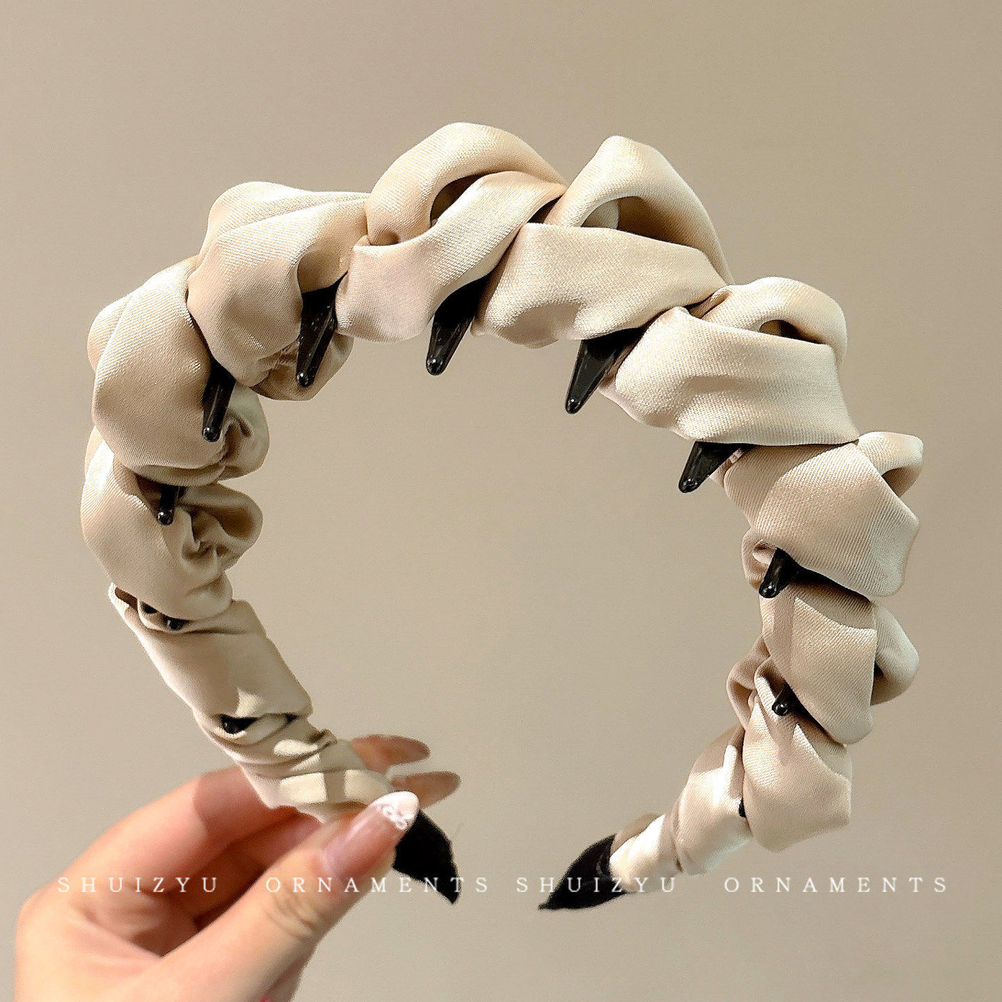 Diadema alta para mujer, nueva colección 2026, accesorio para el cabello estilo Chanel francés, elegante banda ancha para el cabello.