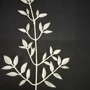 ins Simple Style Single Piece Artificial Pine Leaves Christmas Accessories Sprinkled with Gold Leaves Indoor Flower Arrangement Decorative Shooting Props