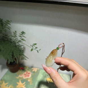 Jin Yu Tang Xinjiang Hetian Jade Exquisite Xinjiang Hetian Jade Qiemo Sugar White Pixiu 42/19/15