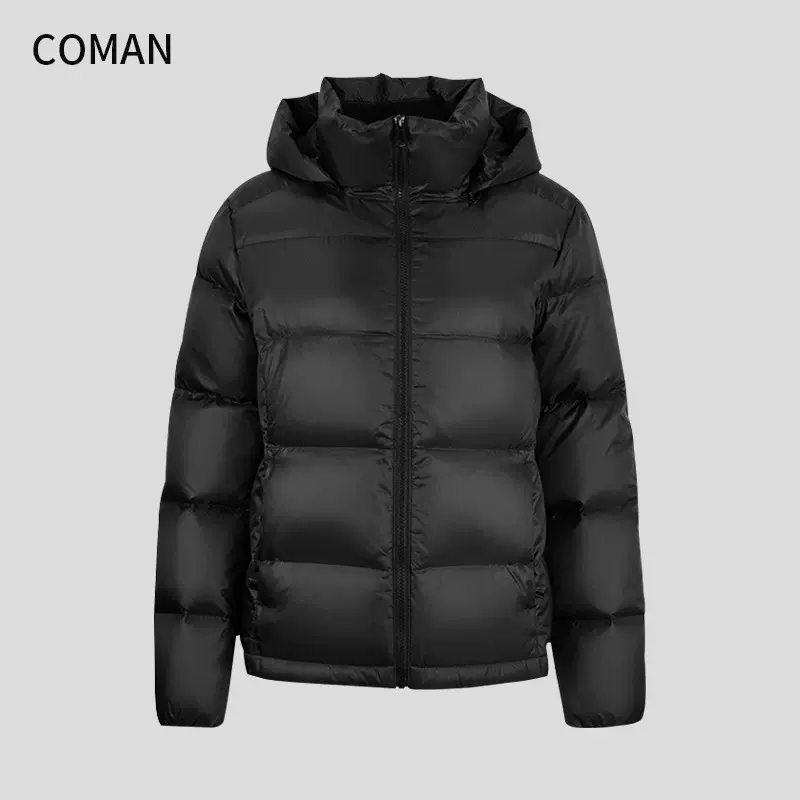 女装定制加工来图来样批量源头工厂羽绒服短款冬季加厚白鸭绒外套