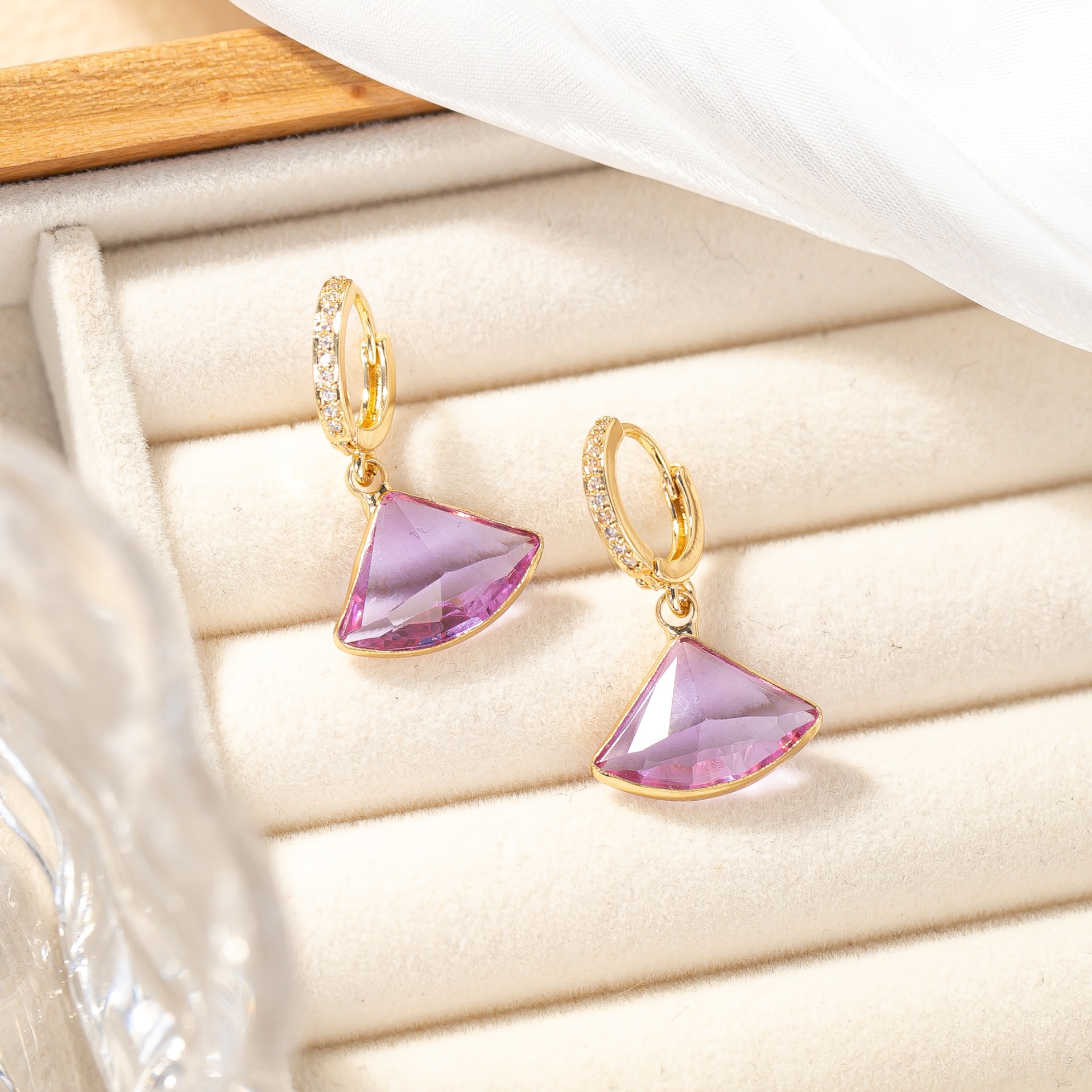 Copper Basic Plating Triangle Earrings display picture 7