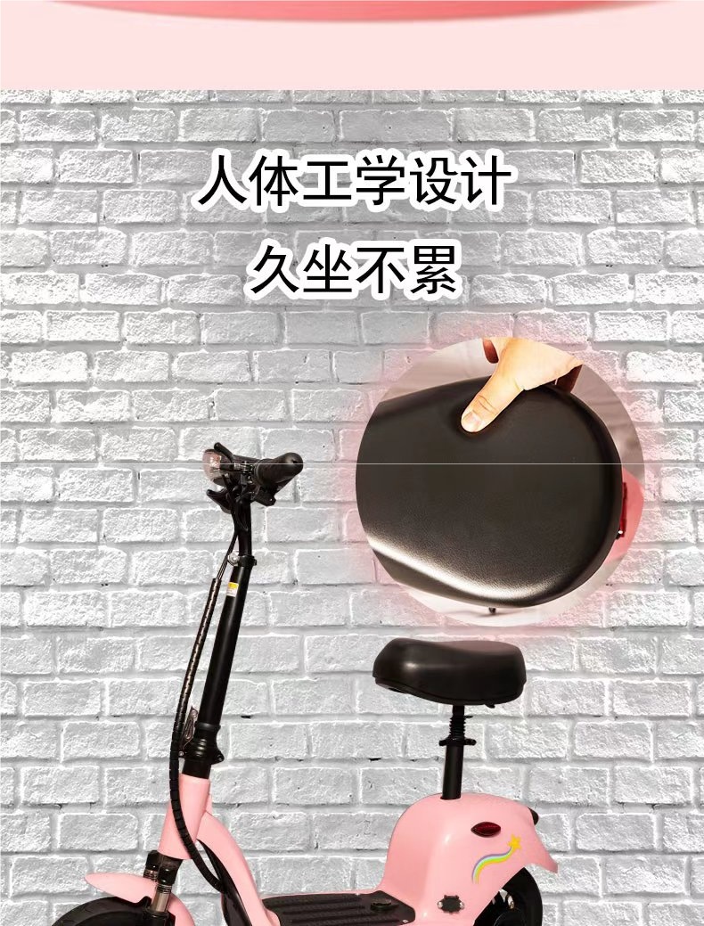 Little Dolphin electric scooter, mini foldable unisex mobility vehicle, small two-wheeled electric scooter, lightweight lithium battery scooter