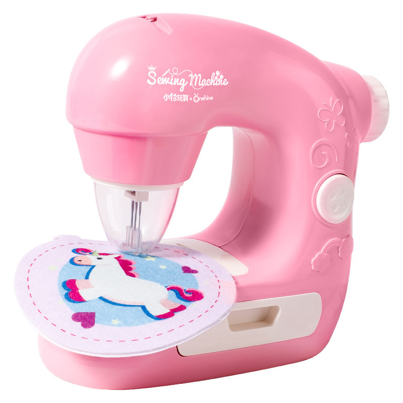 Xiaoling Toys 子供用電動5針ミシン 女の子用 ままごと 小さな仕立て屋 DIY 手芸セット 子供用|undefined