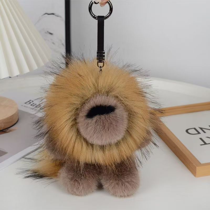 New Lion Plush Pendant Titen Lion Upgraded Version Lion Plush Pendant Luggage Pendant Manufacturer Wholesale