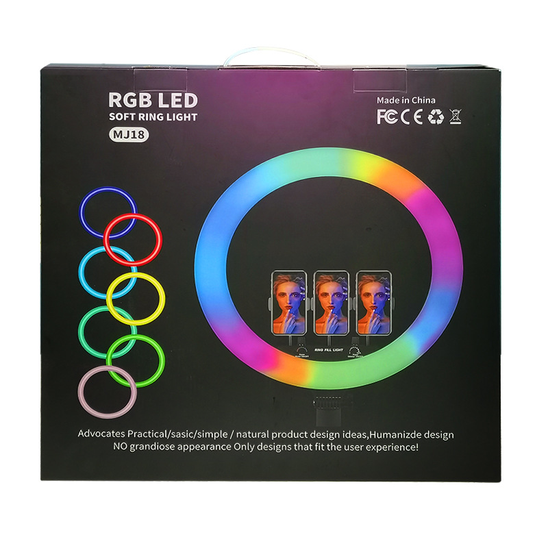 Aro de Luz RGB Profesional de 45cm con Trípode Telescópico