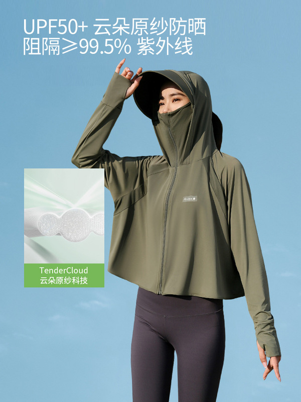 Moxun ロマンチックなアイスシルク日焼け止め服女性のための夏 2025 新しいルーズショール upf50 + 抗 UV 日焼け止め服|undefined