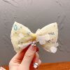 Children's hairgrip with bow for princess, cute hairpins, three dimensional hair accessory