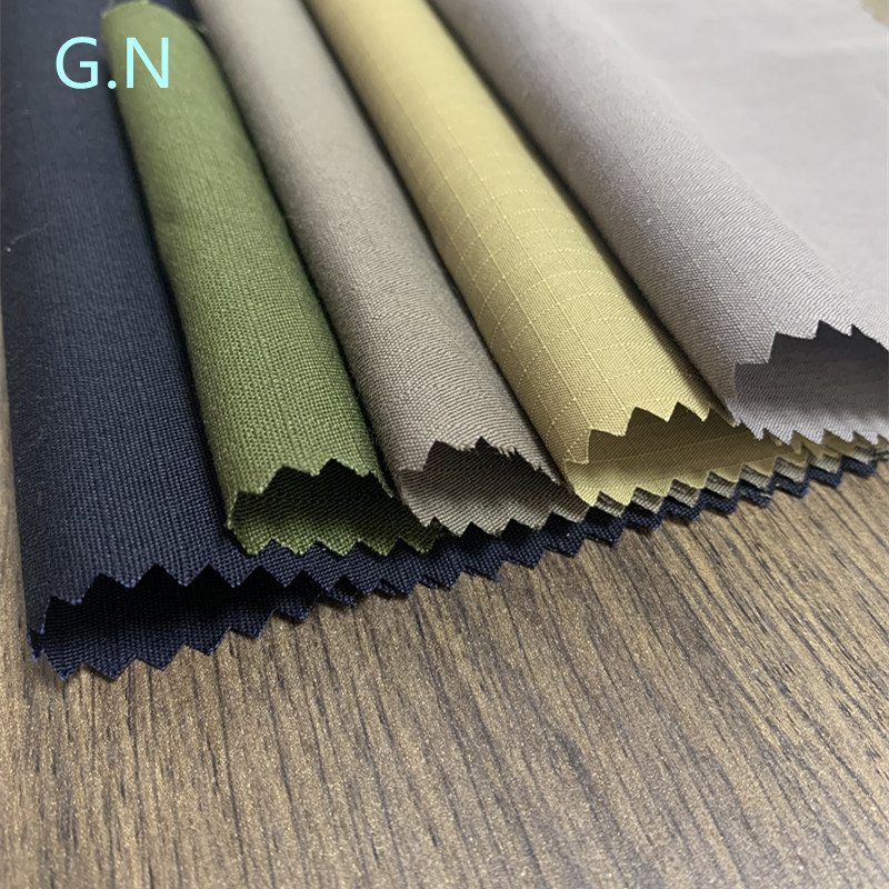 21S棉锦格子 21S*140D+280D 棉锦格子 0.5格子 成品克重180G/M2