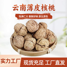 云南纸皮核桃薄皮生核桃原味新鲜丑核桃薄壳特产休闲坚果零食批发