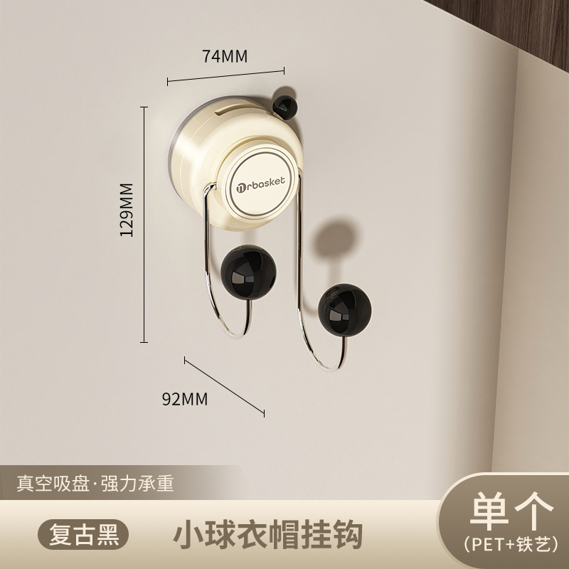 Gancho con ventosa Gancho para ropa sin perforar la parte trasera de la puerta Gancho para ropa de entrada sin costuras de carga fuerte Gancho para ropa de baño