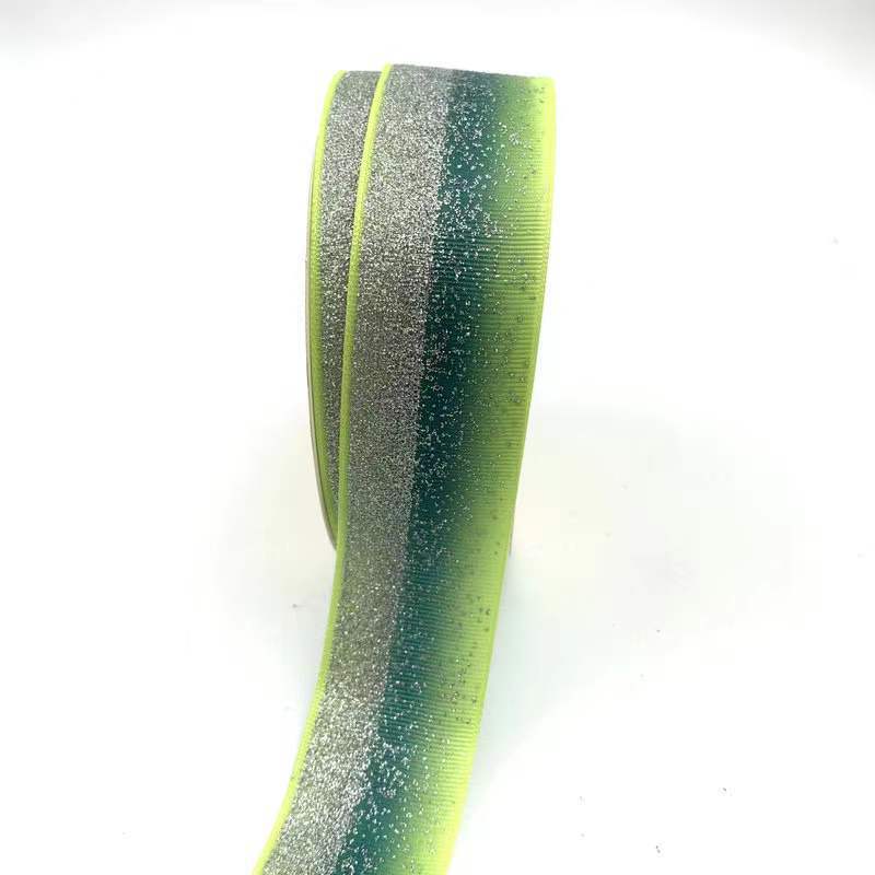 Venta al por mayor 4cm cinta gradiente costilla cinturón polvo de oro barra bandeja hecha a mano cinta de regalo caja de embalaje cinta láser ahora