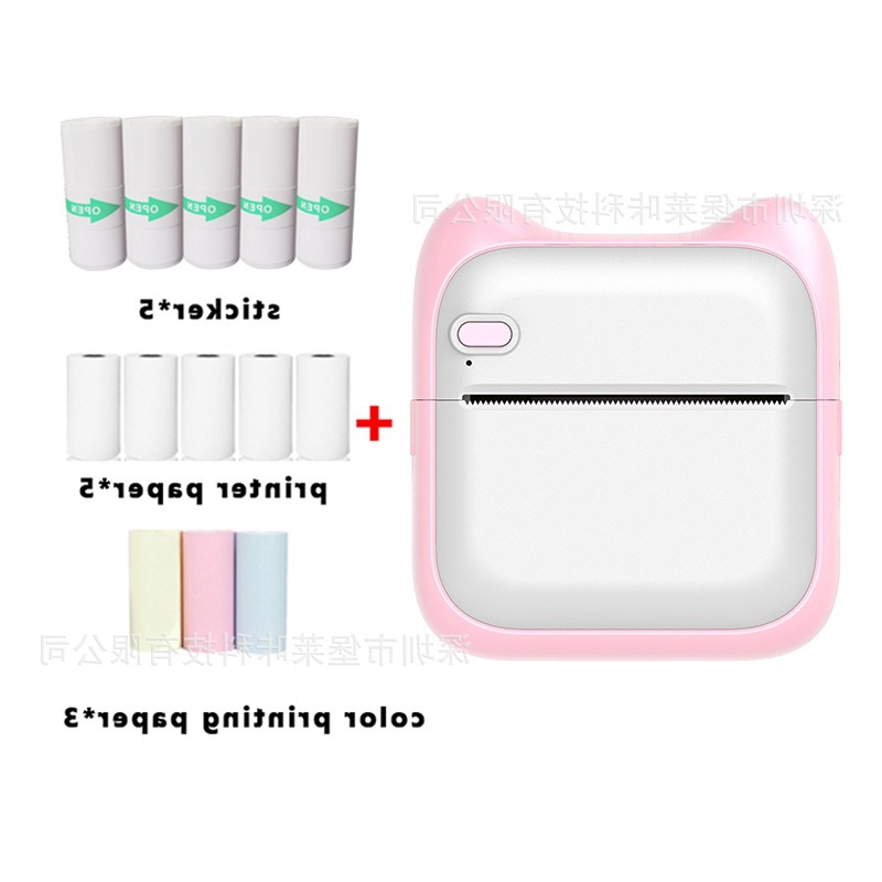 A31 핑크 + 인쇄용지 5롤 + 스티커 5롤 + 컬러용지 3롤