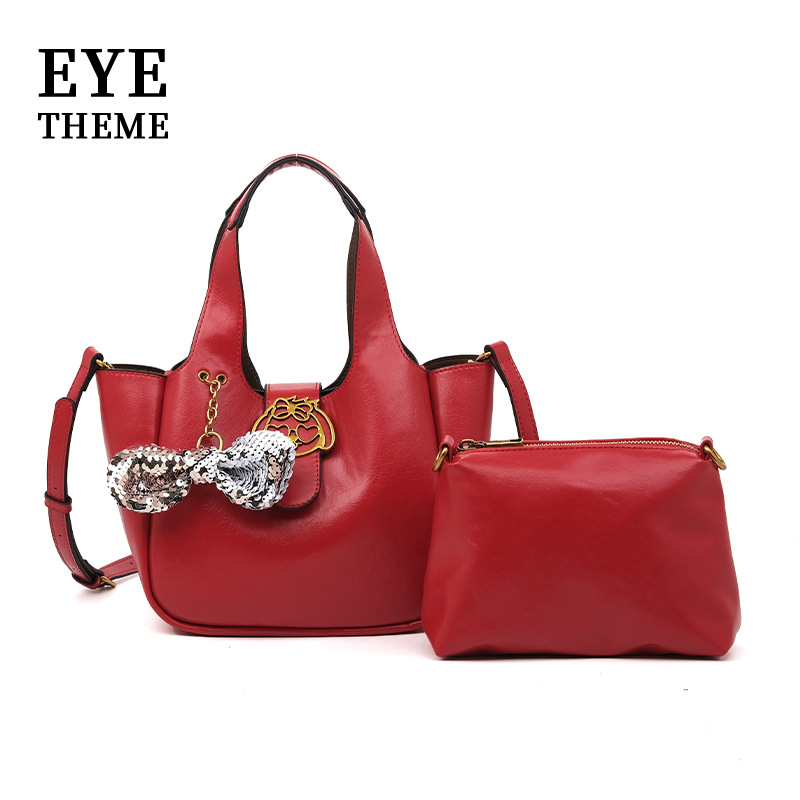 Mujeres de color sólido PU suave de alta calidad de la piel de cera de cera de aceite de 2025 arco portátil casual de mano 2772 #