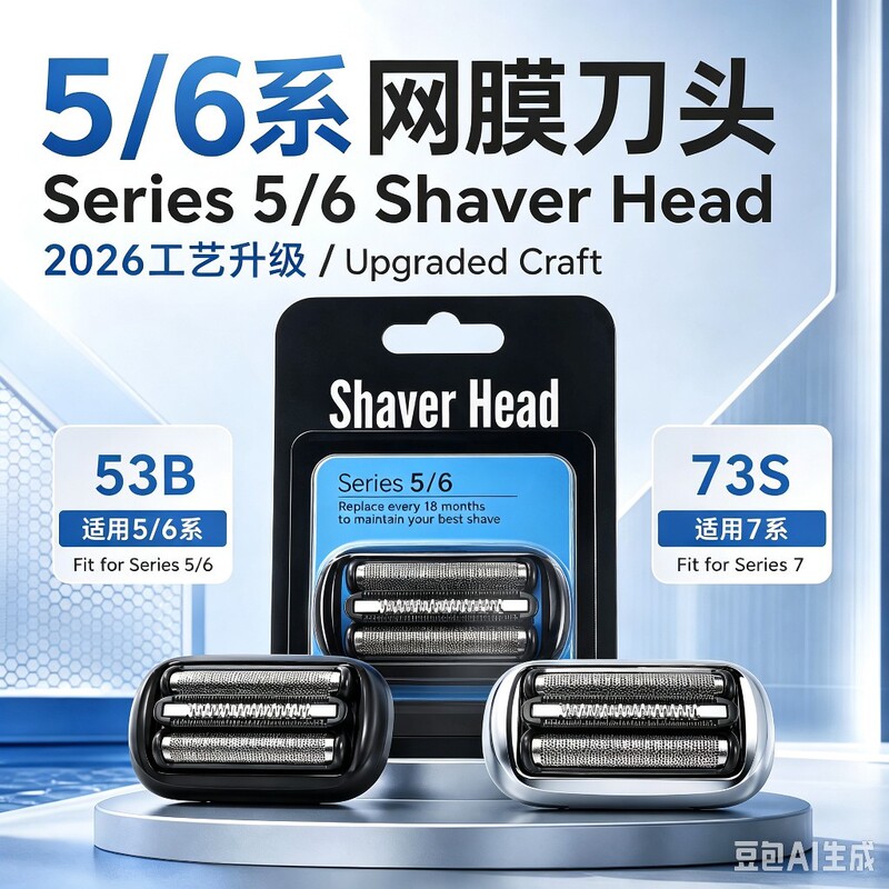 Braun C5 Series Razor B0run Blade 53B/73S Razor Head Accessories Blade Mesh