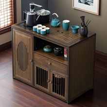 当天发带轮移动茶台小茶桌家用茶车客厅烧水壶一体茶水柜阳台茶几