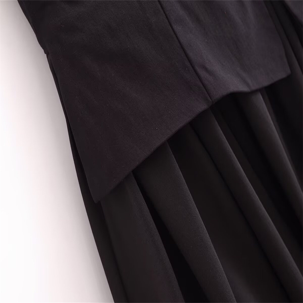 Series Sexy Backless Hanging Collar round Neck Short Puffy Mini Dress