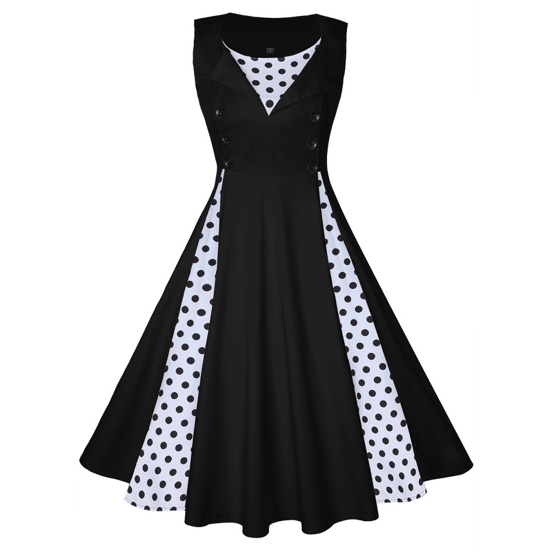 Order Amazon Spring and Autumn New European and American Women's Tight Waist Large Swing Skirt Hepburn Style Elegant Retro dress Order Amazon Spring and Autumn New European and American Women's Tight Waist Large Swing Skirt Hepburn Style Elegant Retro dress