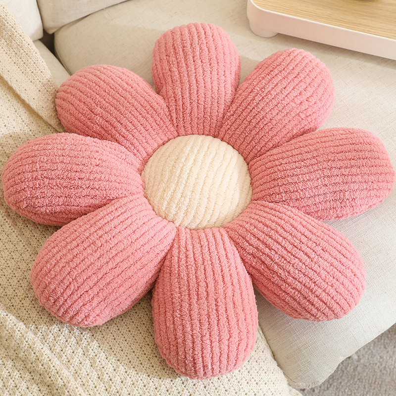 Pequeña margarita flores almohada futón cojín juguetes de peluche muñeca cama cama gran cojín de ventana cojín