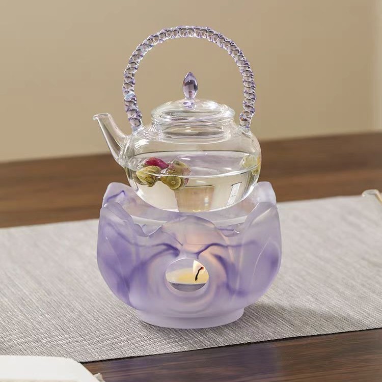 手作り瑠璃家庭用温茶炉瑠璃ろうそく加熱保温ベース|undefined