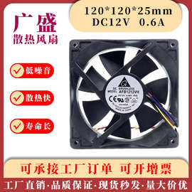 台达 12CM 12V 0.60A AFB1212VH 12025 机箱 主板调速 大风量风扇