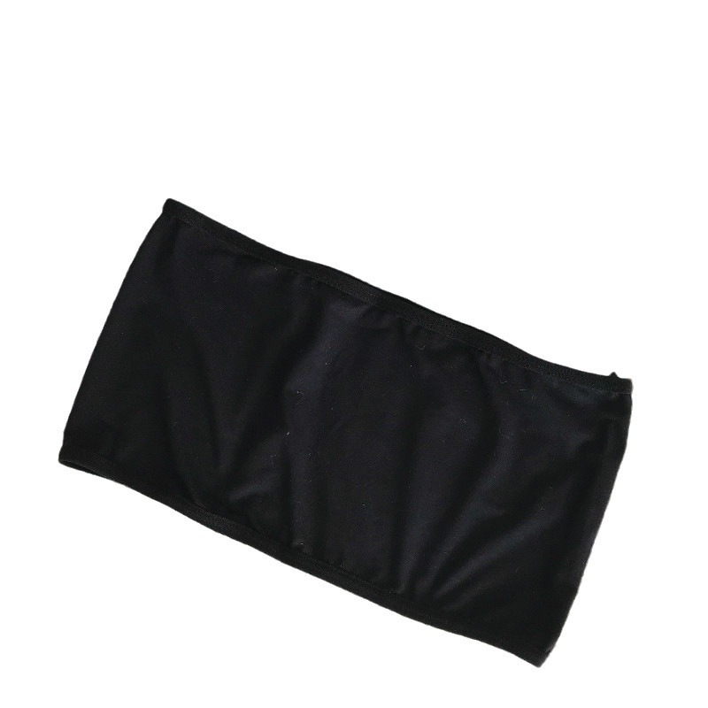 2024 sin correa de hombro de color sólido ropa interior de pecho de las niñas de la escuela anti-camera desnudo envuelto en el pecho sexy antideslizante base corta