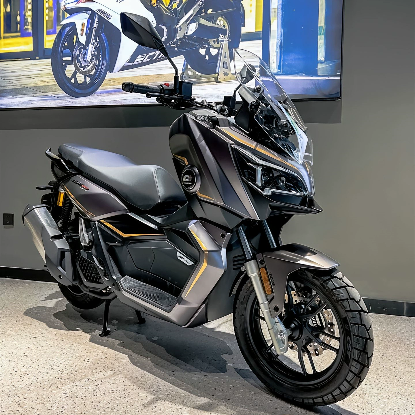 Новый скутер Qianjiang QJ Hong 150 ADV Dayang V Rui ADV150 мужской транспорт внедорожный мотоцикл на топливе