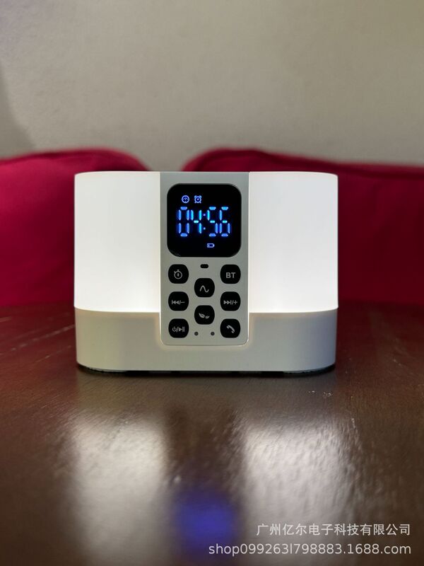 起爆プレゼントAurora S8時計ポータブルbluetoothスピーカー多機能RGB夜灯白騒音スピーカー|undefined