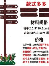 户外防腐木广告牌指示牌警示牌景区宣传栏花草牌提示牌创意