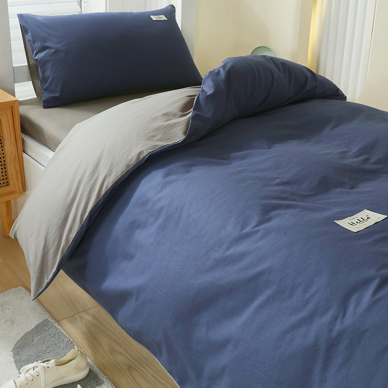 Edredón, ropa de cama, juego completo de algodón, juego completo de ropa de cama, juego de seis piezas, juego de tres piezas de colchón de dormitorio para estudiantes universitarios individuales