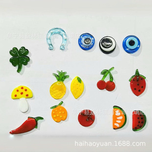 2025 New Glass Patch Material Accessories Fruit and Vegetable Glass Crafts Cup Decoration Accessories Wholesale