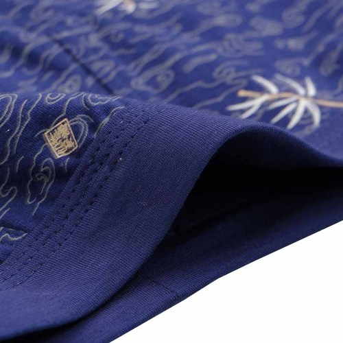 New Pure Cotton Men's Underpants, Men's Pure Cotton U-Shape Straight Leg Pants, Mid-rise Printed Four-Point Underpants for Manufacturer Wholesale