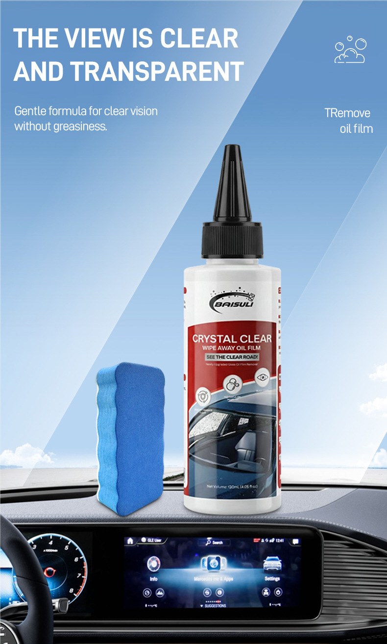 Glass Oil Film Cleaning Paste, Oil Film Remover, Powerful Oil Stain Remover for Front Windshield and Car Windows, Car Cleaning Supplies