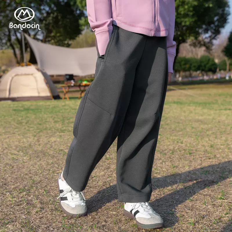 半度闲女童春装运动裤洋气中大童2024新款儿童春秋款休闲宽松长裤