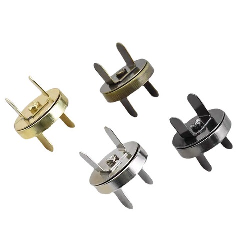 Wholesale metal magnetic snaps, button-free bag magnetic fasteners, purse accessories magnetic clips, hand-stitched magnetic buttons, magnetic snaps