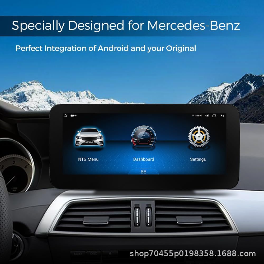 Suitable for 11-14 Mercedes-Benz C-Class W204 Ntg4.5 Android Central Control Large Screen Gps Navigator Carplay