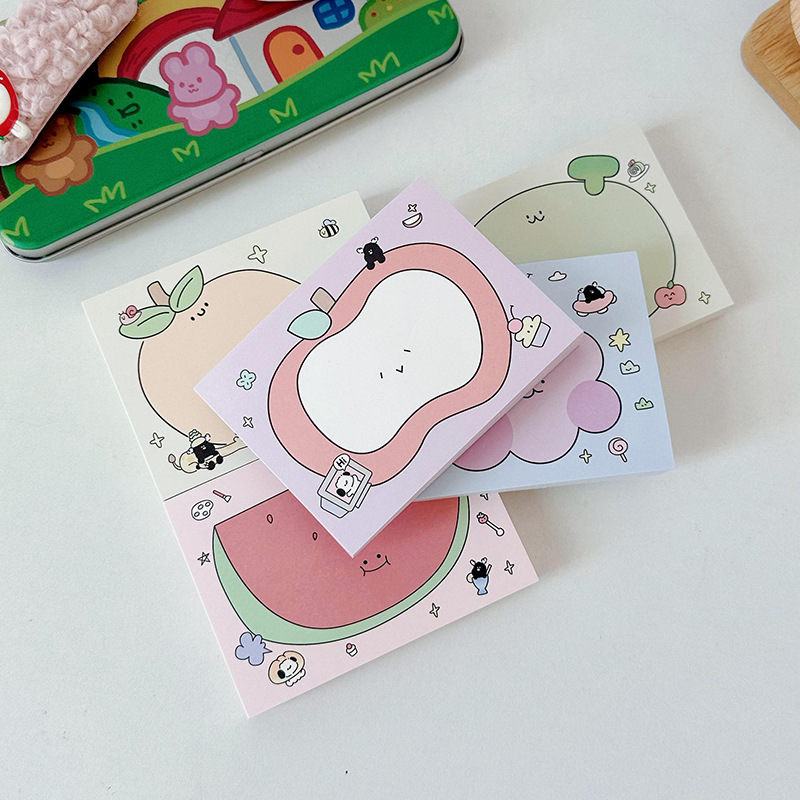 1 Piece Cartoon Fruit Learning School Paper Cute Sweet Sticky Note display picture 6