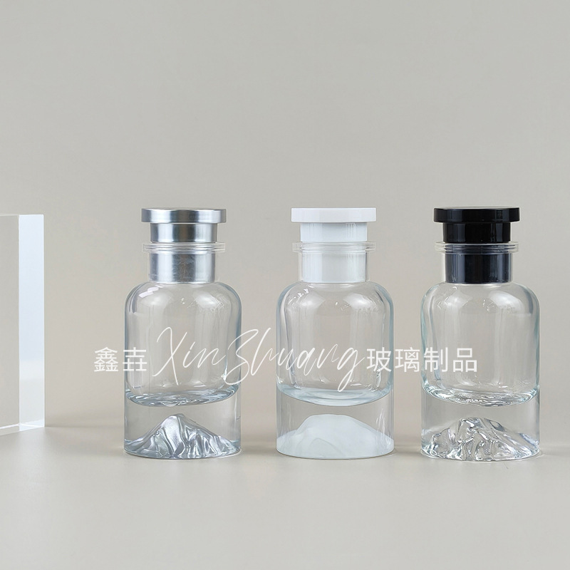 現物30ml 50ml火山底香水分注瓶100mlバヨネット高級蓋付きノズルサンプルガラス瓶|undefined