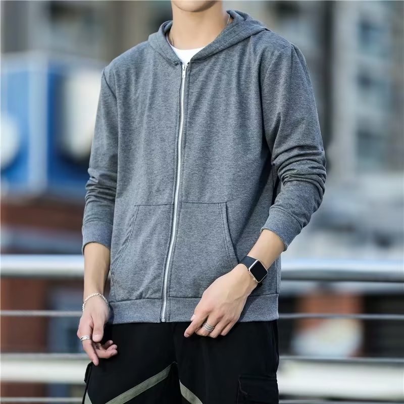 카디건 후디 다크 그레이