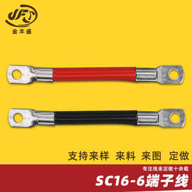 sc16-6端子线16平方多股铜芯电线 SC铜线鼻冷压端子线 电机线束