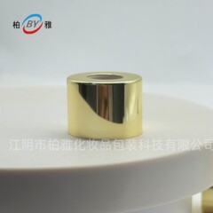 22牙菜花金电化铝盖 螺纹精油香薰瓶盖化妆品分装瓶铝盖 工厂现货