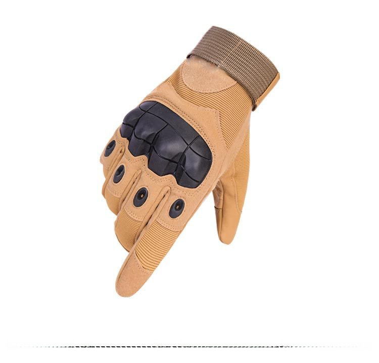 Tactical gloves men's half finger outdoor training fighting hard shell protective riding sports non-slip wear-resistant full finger gloves_maomaolike.com