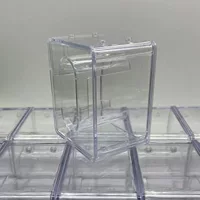 Пластиковая прозрачная коробка для часов Квадратная упаковка подарочная коробка Электронные часы ювелирные изделия коробка часы кристалл часы часы коробка