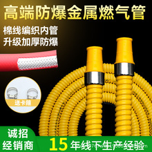 工厂防爆煤气管金属天然气软管铠甲液化气管家用灶具燃气管pvc管