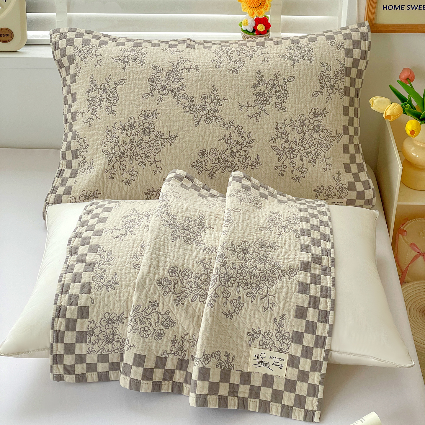 Cross-Border Aa Pure Cotton Gauze Pillow Cover for All Seasons, Adult Student Cotton Pillow Cover Factory Direct Supply Dropshipping