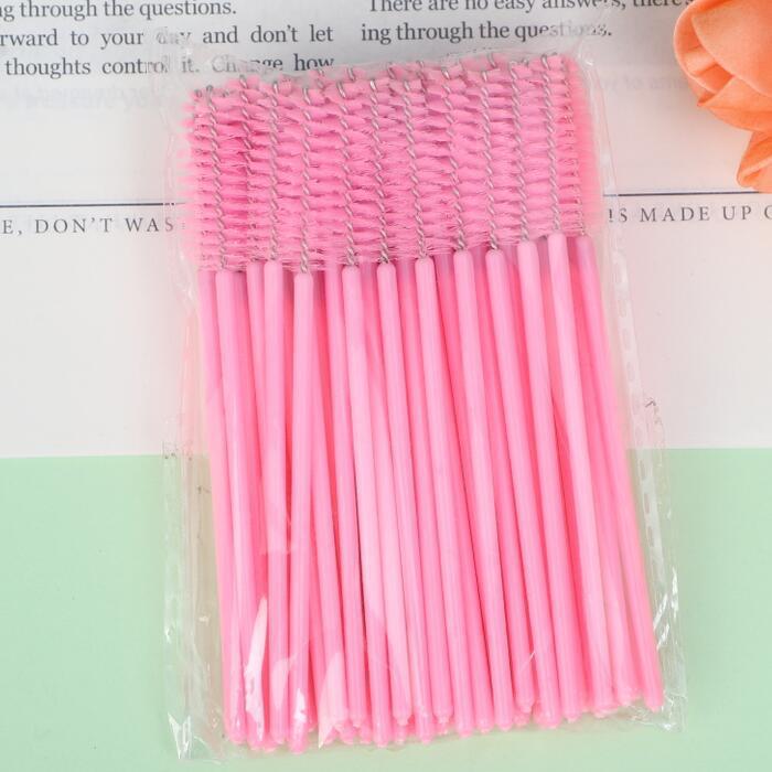 Fábrica directa cepillo de pestañas desechable barra de núcleo negro cepillo de cejas cepillo espiral injerto herramientas de maquillaje de pestañas